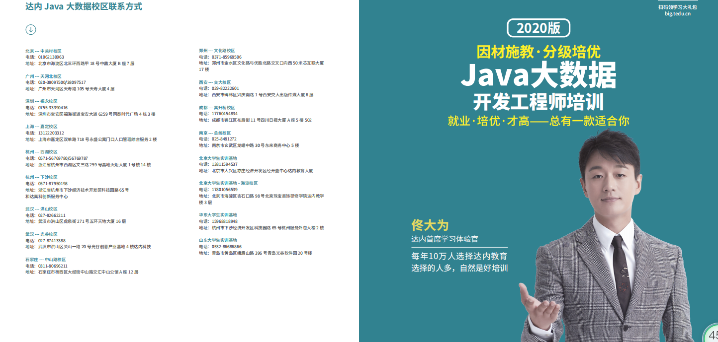 JAVA大数据 2020招生简章1